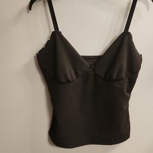 🍉SHEIN Black Scallop Edge Camisole